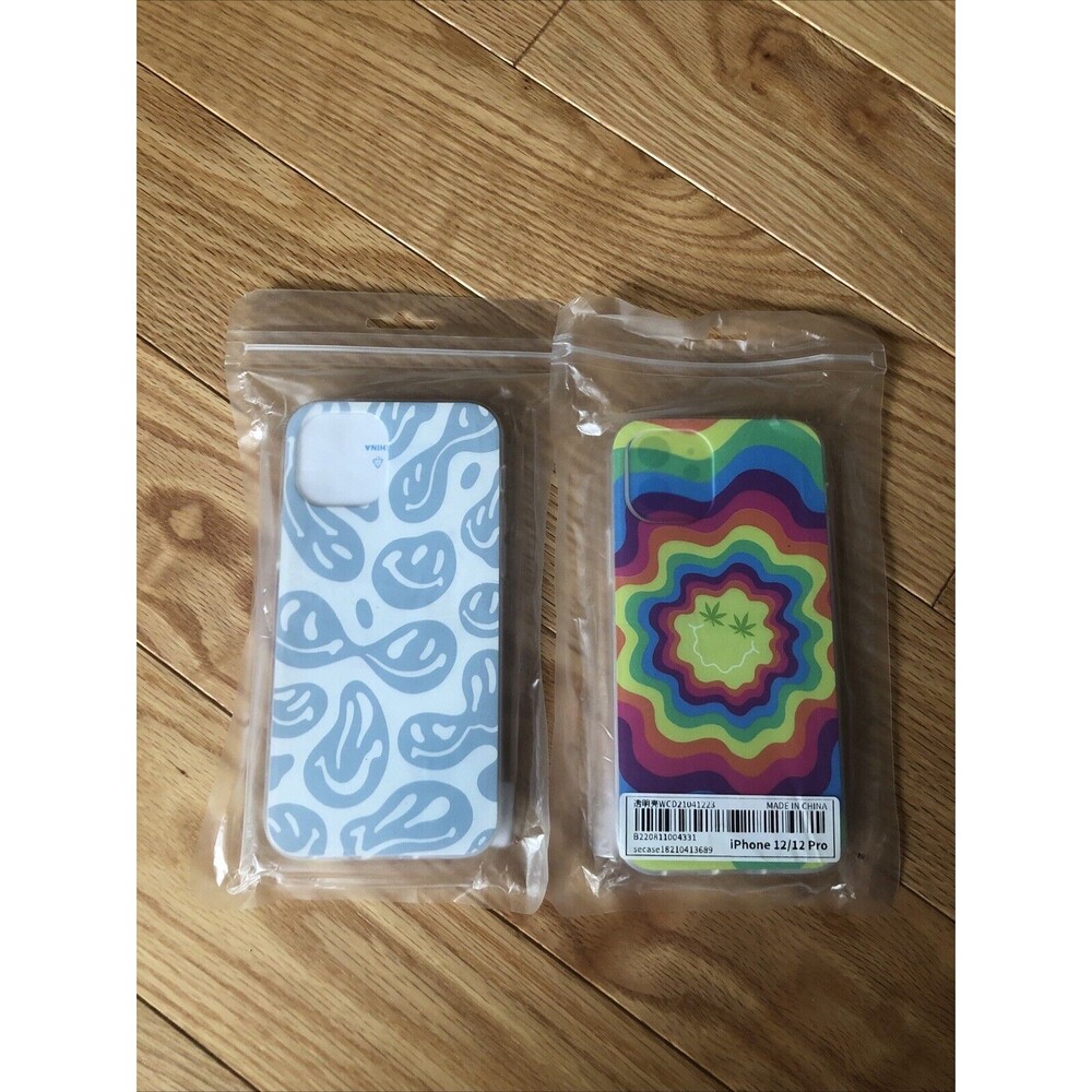 iPhone 12 & 12 Pro PAIR Of Groovy Face Phone Cases - Covers To Match Your Style